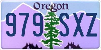 OR license plate 979SXZ