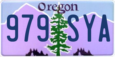 OR license plate 979SYA