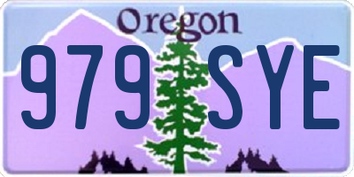 OR license plate 979SYE