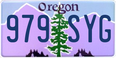OR license plate 979SYG