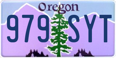 OR license plate 979SYT
