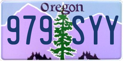 OR license plate 979SYY