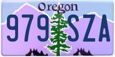 OR license plate 979SZA