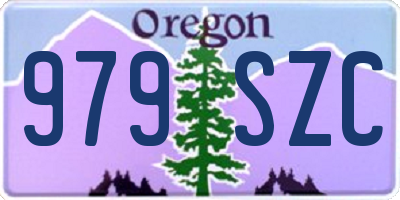 OR license plate 979SZC