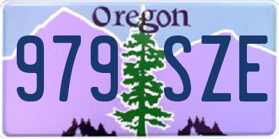 OR license plate 979SZE