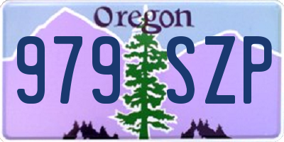 OR license plate 979SZP