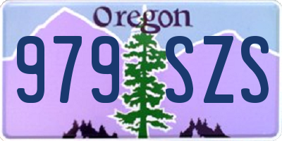 OR license plate 979SZS