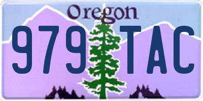 OR license plate 979TAC
