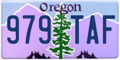 OR license plate 979TAF