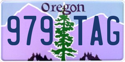 OR license plate 979TAG