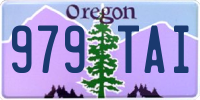 OR license plate 979TAI
