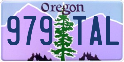 OR license plate 979TAL