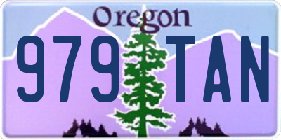 OR license plate 979TAN