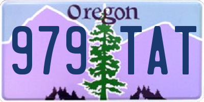 OR license plate 979TAT