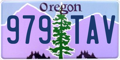 OR license plate 979TAV