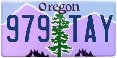 OR license plate 979TAY
