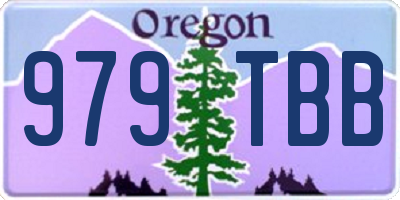 OR license plate 979TBB
