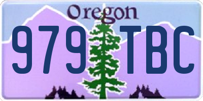 OR license plate 979TBC