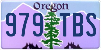 OR license plate 979TBS
