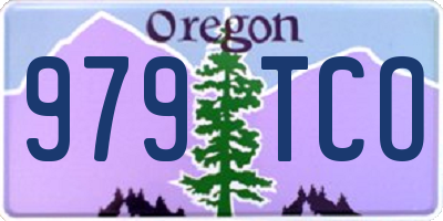 OR license plate 979TCO