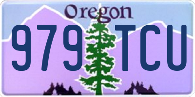 OR license plate 979TCU