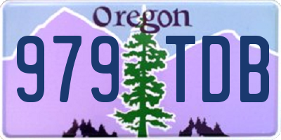 OR license plate 979TDB