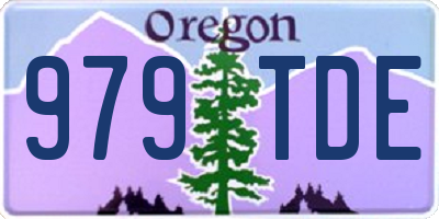 OR license plate 979TDE