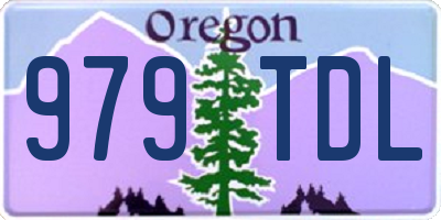 OR license plate 979TDL