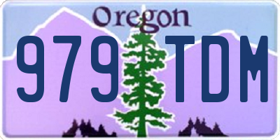 OR license plate 979TDM
