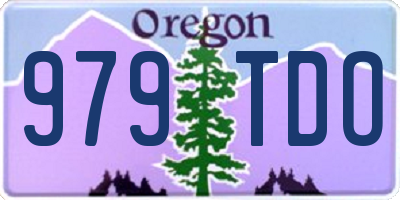 OR license plate 979TDO