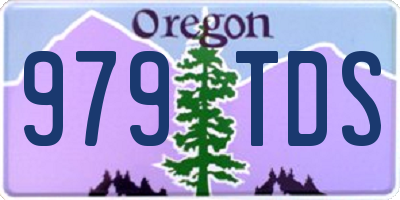 OR license plate 979TDS