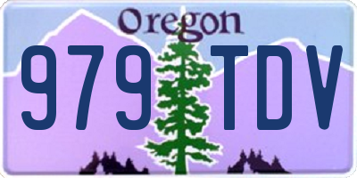 OR license plate 979TDV