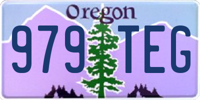 OR license plate 979TEG