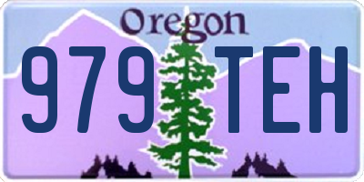 OR license plate 979TEH
