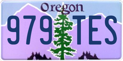 OR license plate 979TES