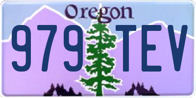 OR license plate 979TEV