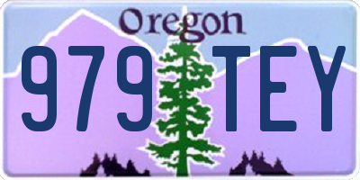 OR license plate 979TEY