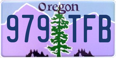 OR license plate 979TFB
