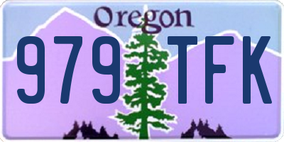 OR license plate 979TFK