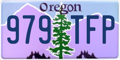 OR license plate 979TFP