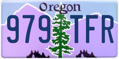 OR license plate 979TFR