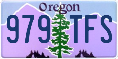 OR license plate 979TFS
