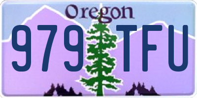 OR license plate 979TFU