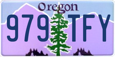 OR license plate 979TFY