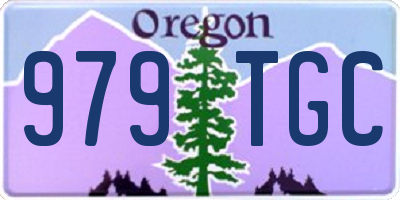 OR license plate 979TGC