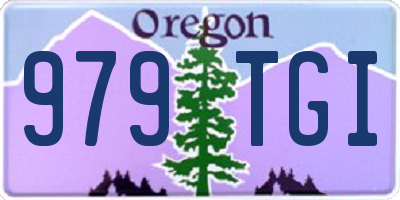 OR license plate 979TGI
