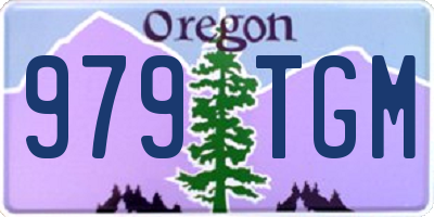 OR license plate 979TGM