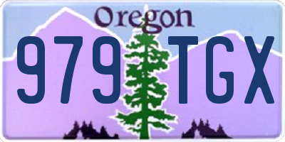OR license plate 979TGX