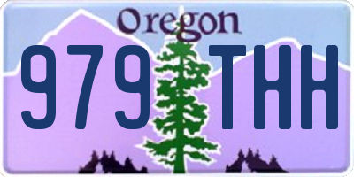 OR license plate 979THH