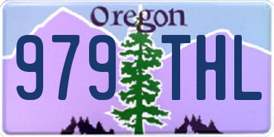 OR license plate 979THL